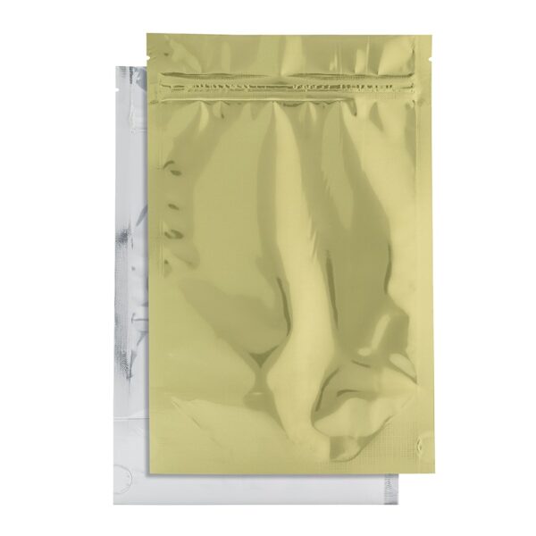 Ounce Gold/Clear Mylar Dispensary Bags - 1000ct