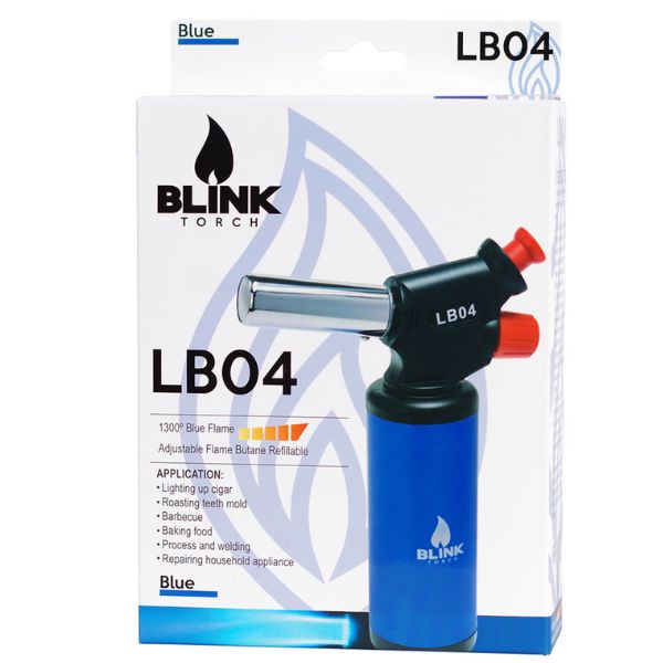 BLINK TORCH REFILLABLE BLUE FLAME BUTANE LIGHTER LB04 - Image 2
