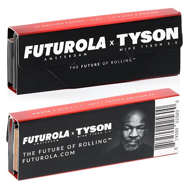 TYSON RANCH X FUTUROLA 1-1/4 SIZE 24PK X 33 ROLLING PAPER + TIPS 24CT/ BOX - Image 2