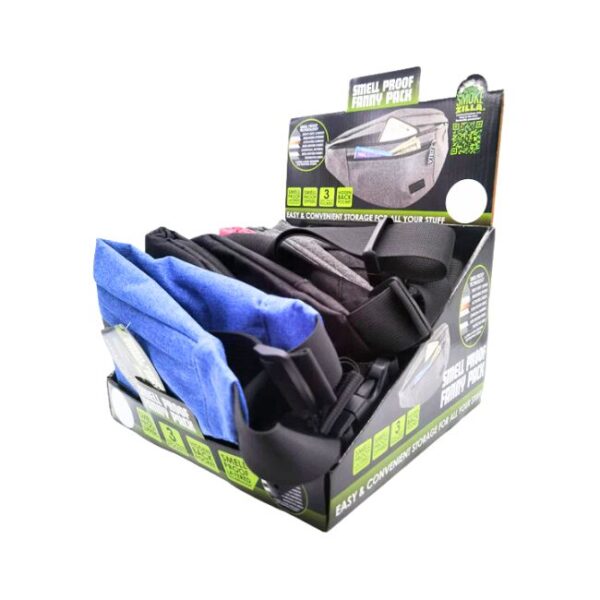 SMOKE ZILLA SMELL PROOF FANNY PACK 6CT DISPLAY
