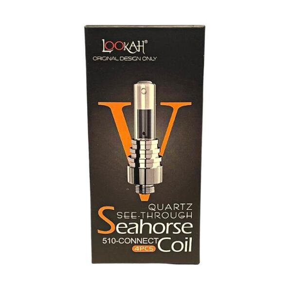 LOOKAH SEAHORSE SEE THROUGH V QUARTZ COIL 4PK/ BOX - LOOKAH GIRAFFE N MORE