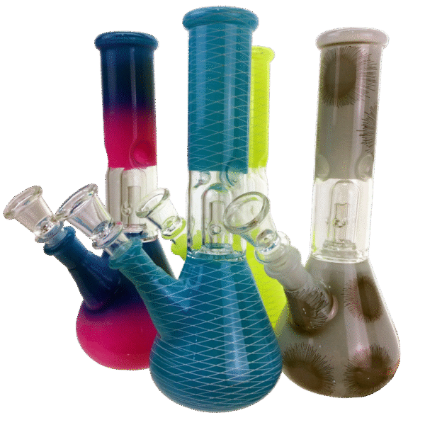 8 INCH COLOR PERCOLATOR WATER PIPE W STEM