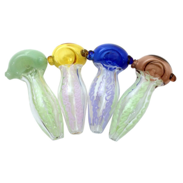 4 INCH SLIME+CT HAND PIPES-Pack of 4