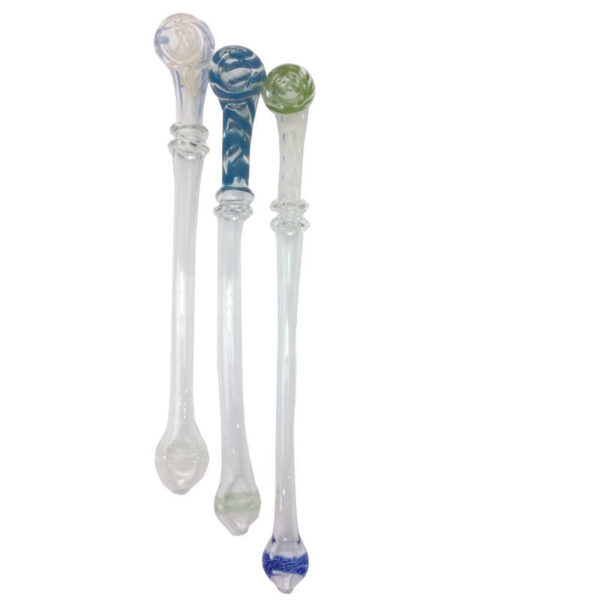 11 INCH GANDOLF ASSORTED COLORS GLASS HAND PIPE