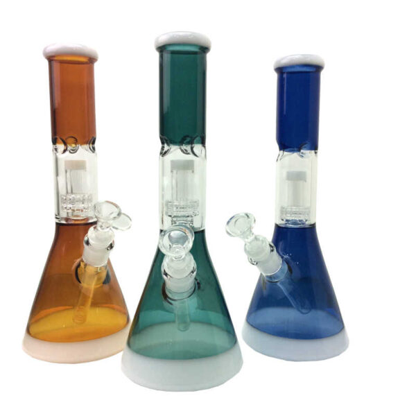 12 INCH ASSORTED COLORS BEAKER WATER PIPE (ES24402)