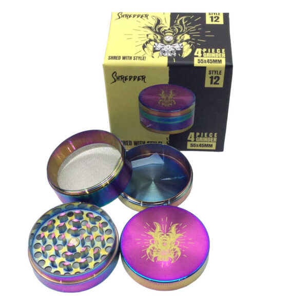 55MM SHREDDER 4 PC RAINBOW GRINDER