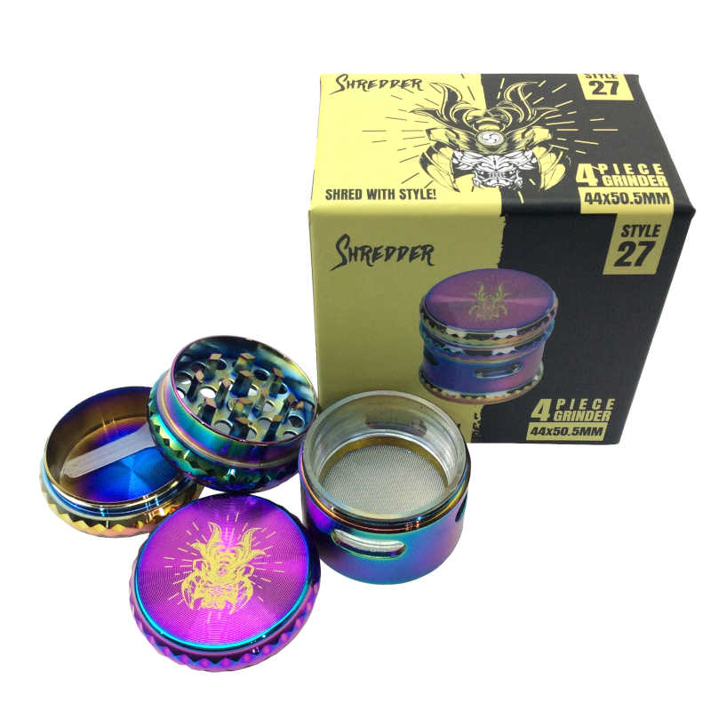 44MM SHREDDER 4 PC RAINBOW WINDOW GRINDER #27