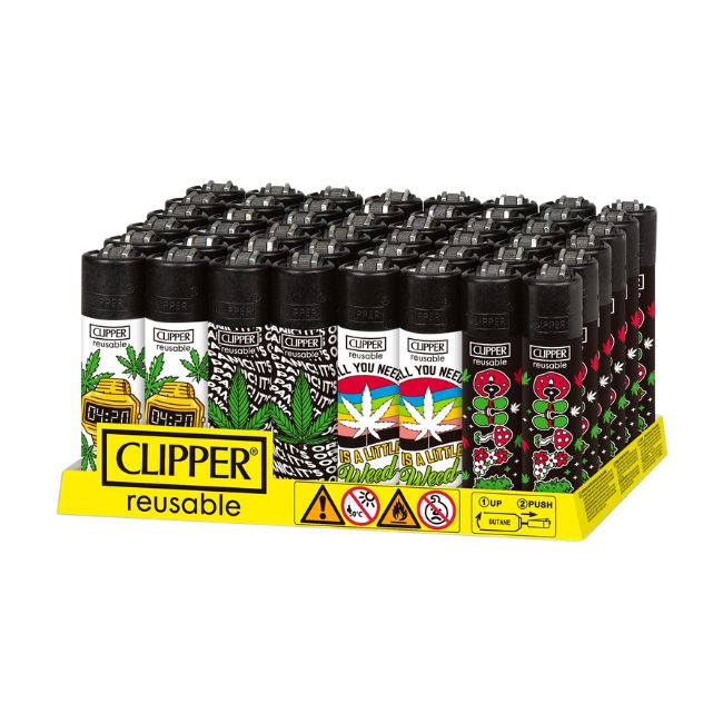 Clipper Classic Large Lighter 48ct Display Hashtag Distributors