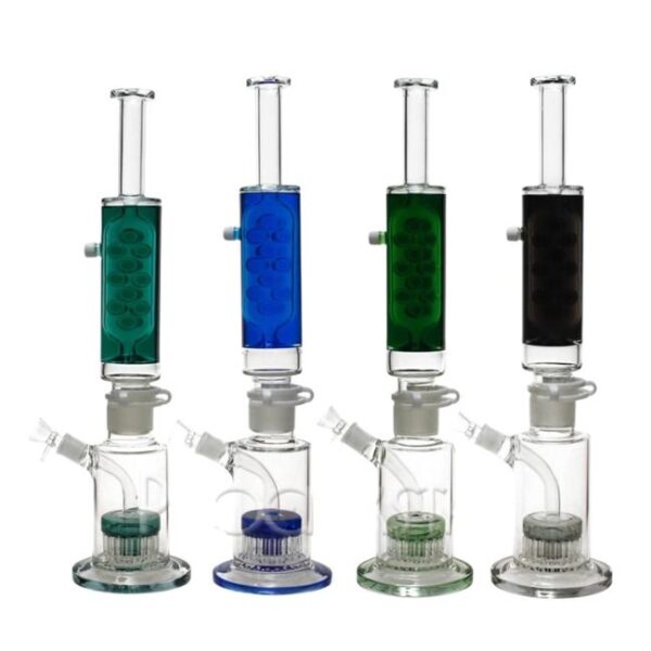 PHOENIX STAR 18" FREEZEABLE COIL WITH GLYCERIN FANCY HEAVY DUTY WATER PIPE