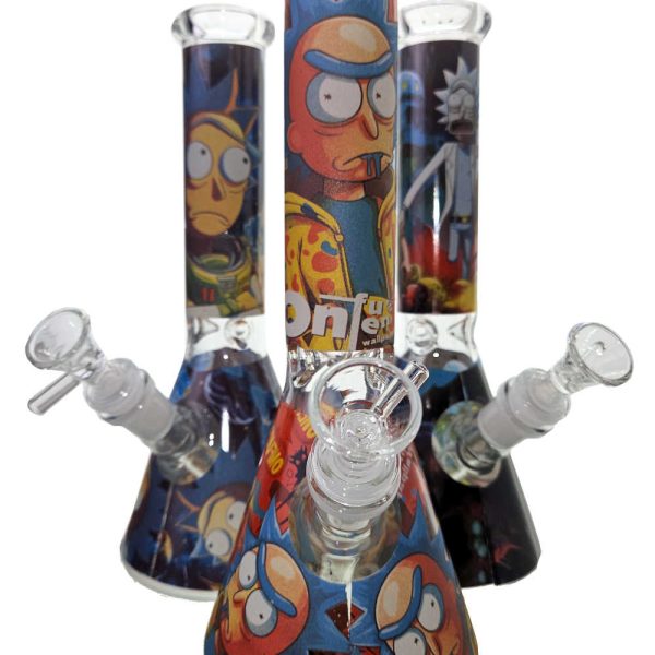 10 INCH 4MM ASSORTED GID RM BEAKER WATER PIPE ( ES2528)