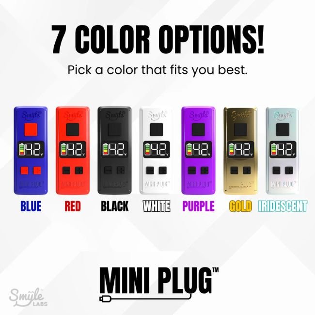 SMYLE LABS MINI PLUG 510 CART 450mAH BATTERY ASSORTED COLOR 20CT/ DISPLAY - Image 2