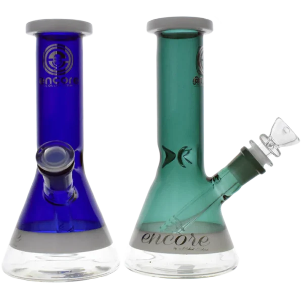 38mm 8'' Beaker Solid Color w/ White Accents