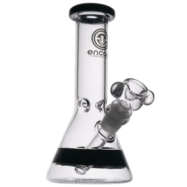 38mm 8" Clear Beaker with Colored Accents