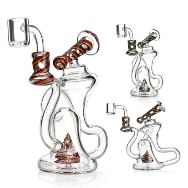 7.5''PHOENIX STAR GLASS RECYCLER WTER PIPE