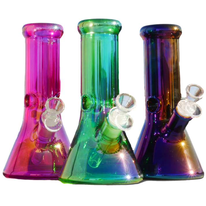 8" 7mm Solid Colors Electroplated Beaker
