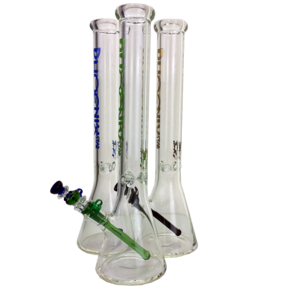 18 INCH 7MM PHOENIX COLOR BEAKER WATER PIPE