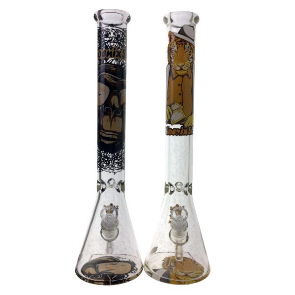 18 INCH 7MM PHOENIX STAR GAMBLING TIGER BEAKER WATER PIPE