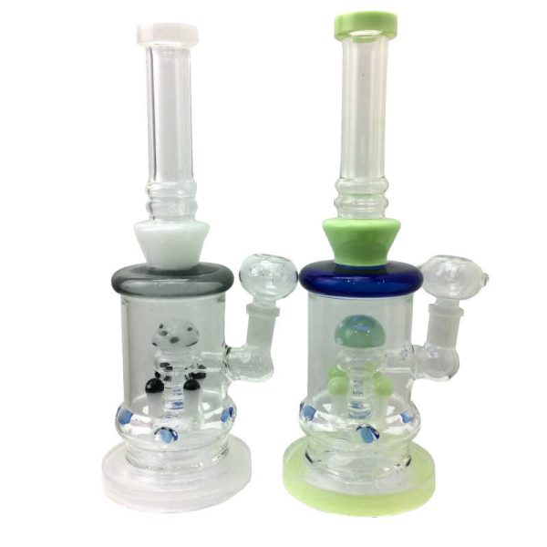 11 INCH MUSHROOM PERCULATOR WITH SLIME WATER PIPE