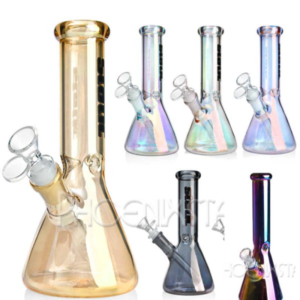 8 INCH ASSORTED COLORS HOLOGRAPHIC RAINBOW WATER PIPE