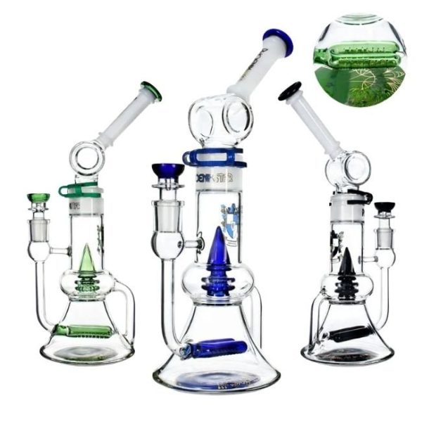 PHOENIXSTAR GLASS 12.5'' WITH SHOWER HEAD PERC WATER PIPE