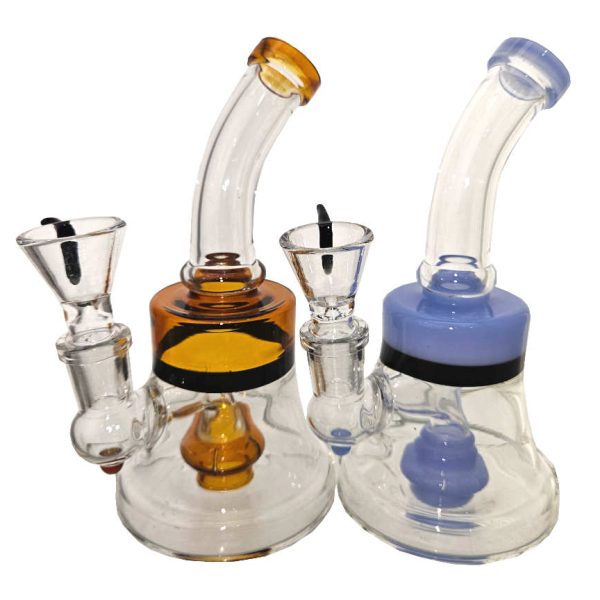 6 INCH SLIME BAND HANGER WITH PERCULATOR WATER PIPE