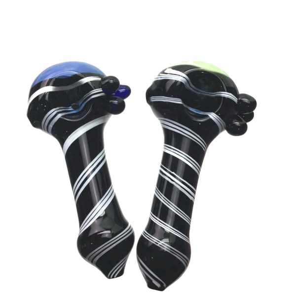 4.5 INCH FANCY HEAVY SWIRL HAND PIPE