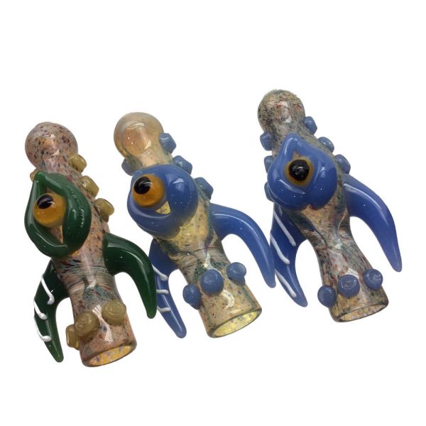 3.5 INCH HORNED WITH EYE CHILLUM HAND PIPE-Pack of 5