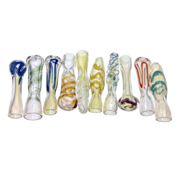 2 INCH ONE HITTER ASSORTED DESIGN AND COLORS CHILLUM HAND PIPES-Pack of 10
